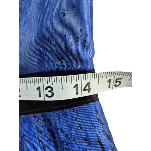 Andrew Gn Dress Sz 8 Silk France Blue Black Mini Cocktail Holiday Wedding Luxury - Picture 8 of 9